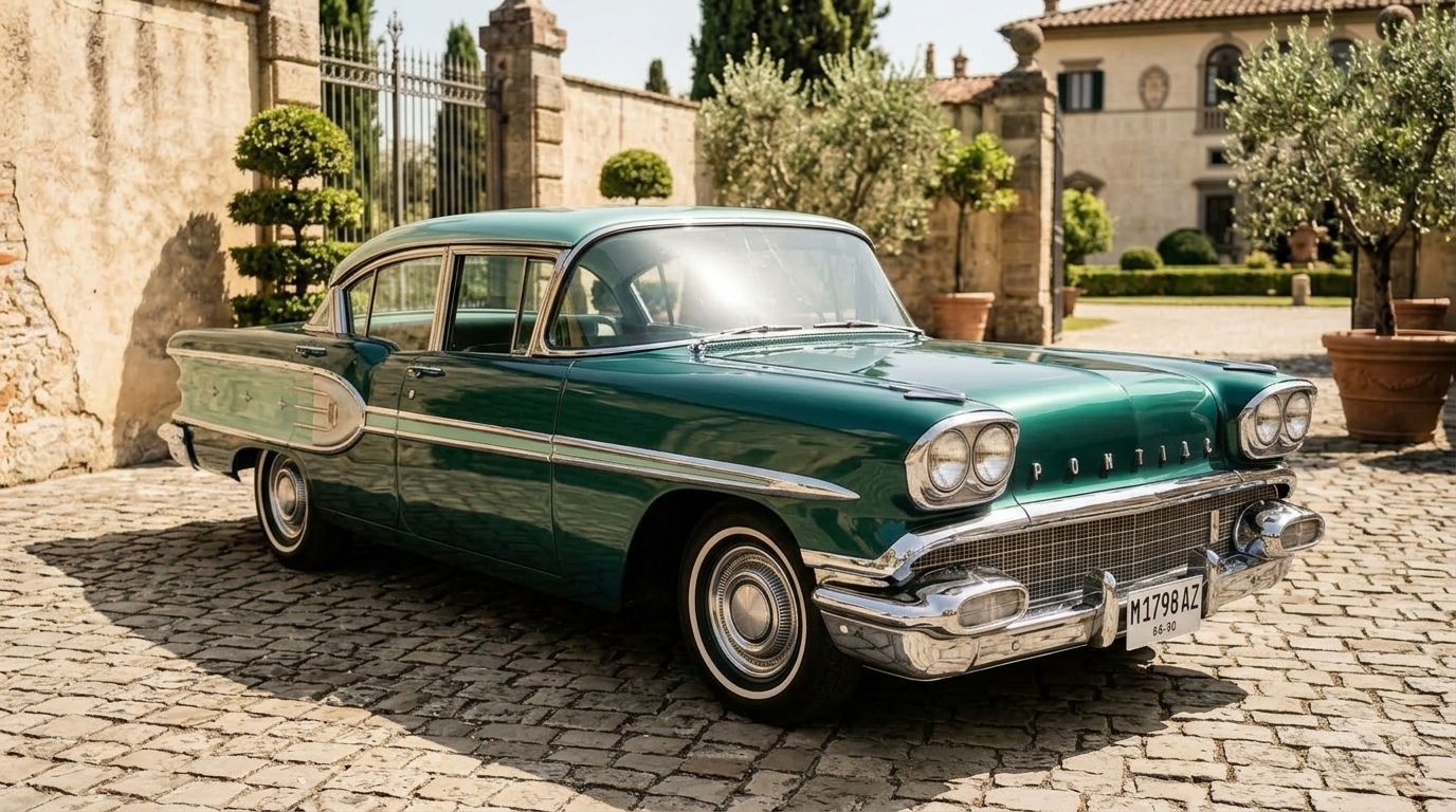Pontiac 1958 Hijau Vintage
